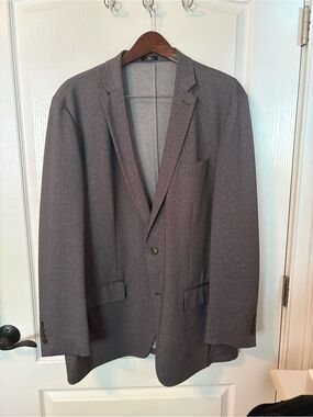Haggar Gray Men's Knit Sport Coat 48L